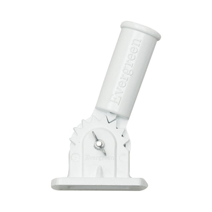 Adjustable Aluminum House Flag Bracket, White Finish