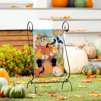 Friends & Scarecrow Suede Garden Flag