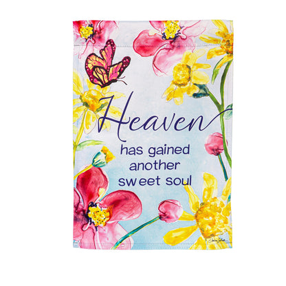 Treasured Memories Reversible Suede Garden Flag