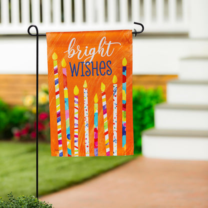 Birthday Party Reversible Suede Garden Flag