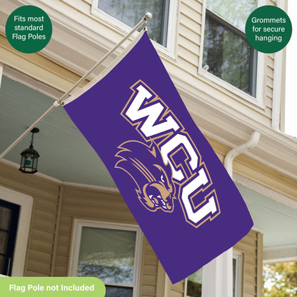 Western Carolina University Single Sided Flag w/ 2 Grommets, 3'x5'