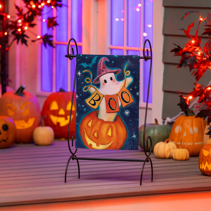 Boo Suede Garden Flag