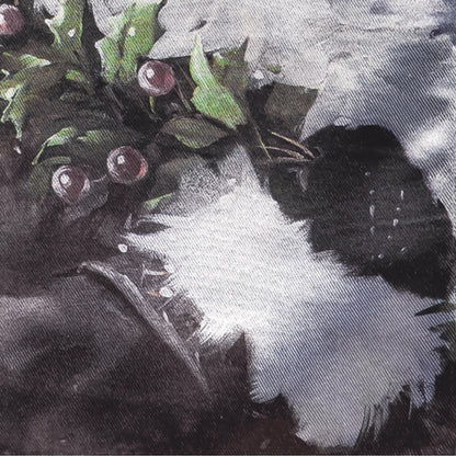 Santa in the Winter Lustre Garden Flag