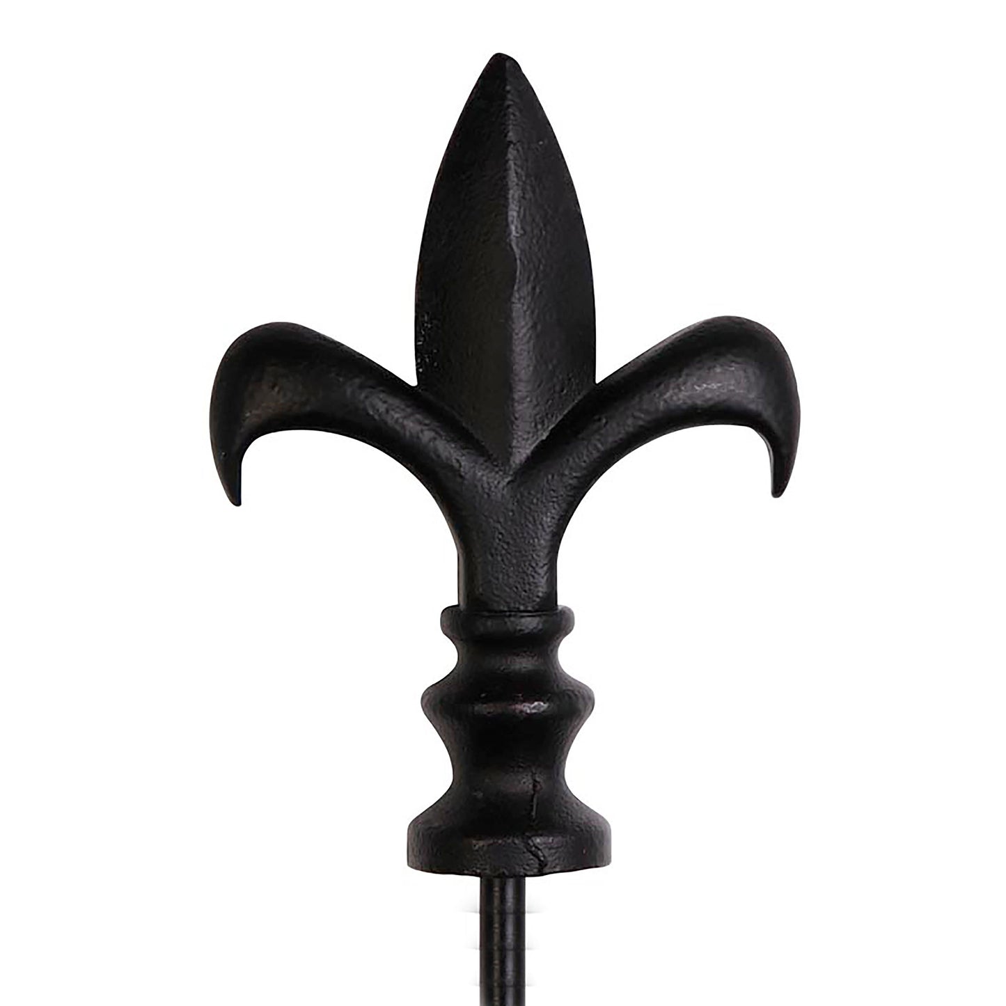 Black Fleur de Lis Garden Size Flag Pole