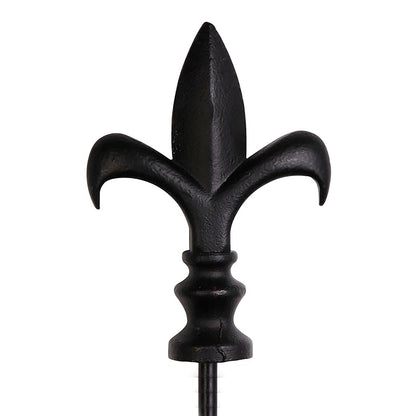Black Fleur de Lis Garden Size Flag Pole