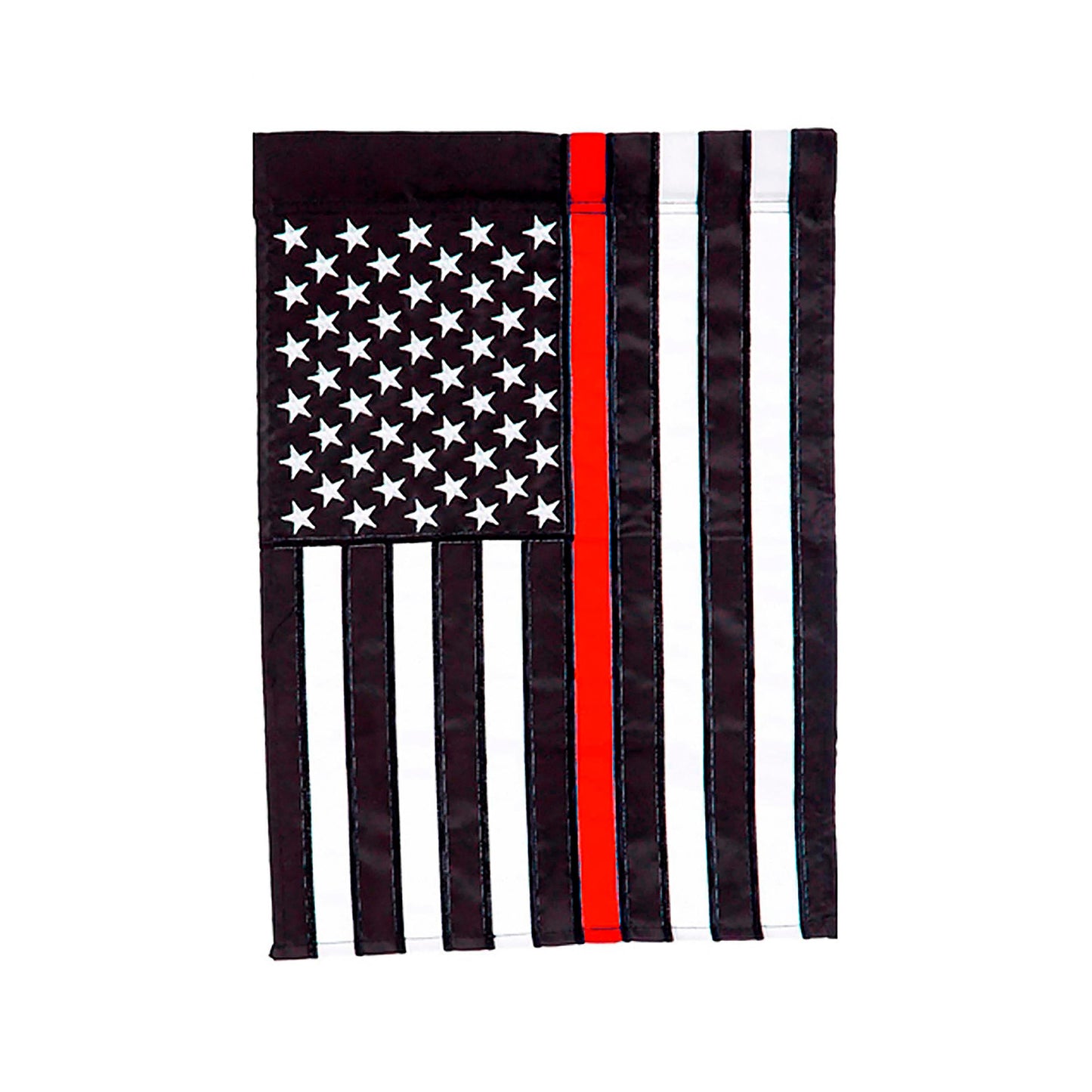 Thin Red Line Garden Applique Flag