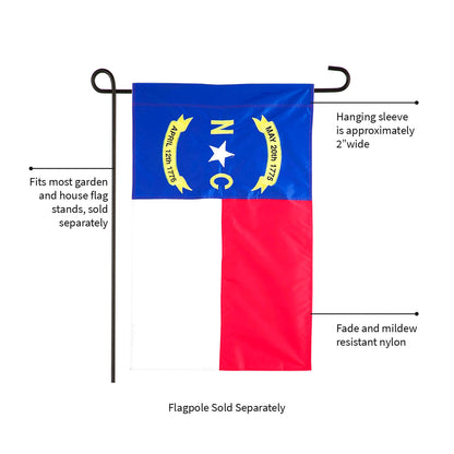 North Carolina State Garden Applique Flag