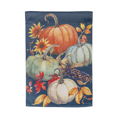 All Things Pumpkins Suede Garden Flag