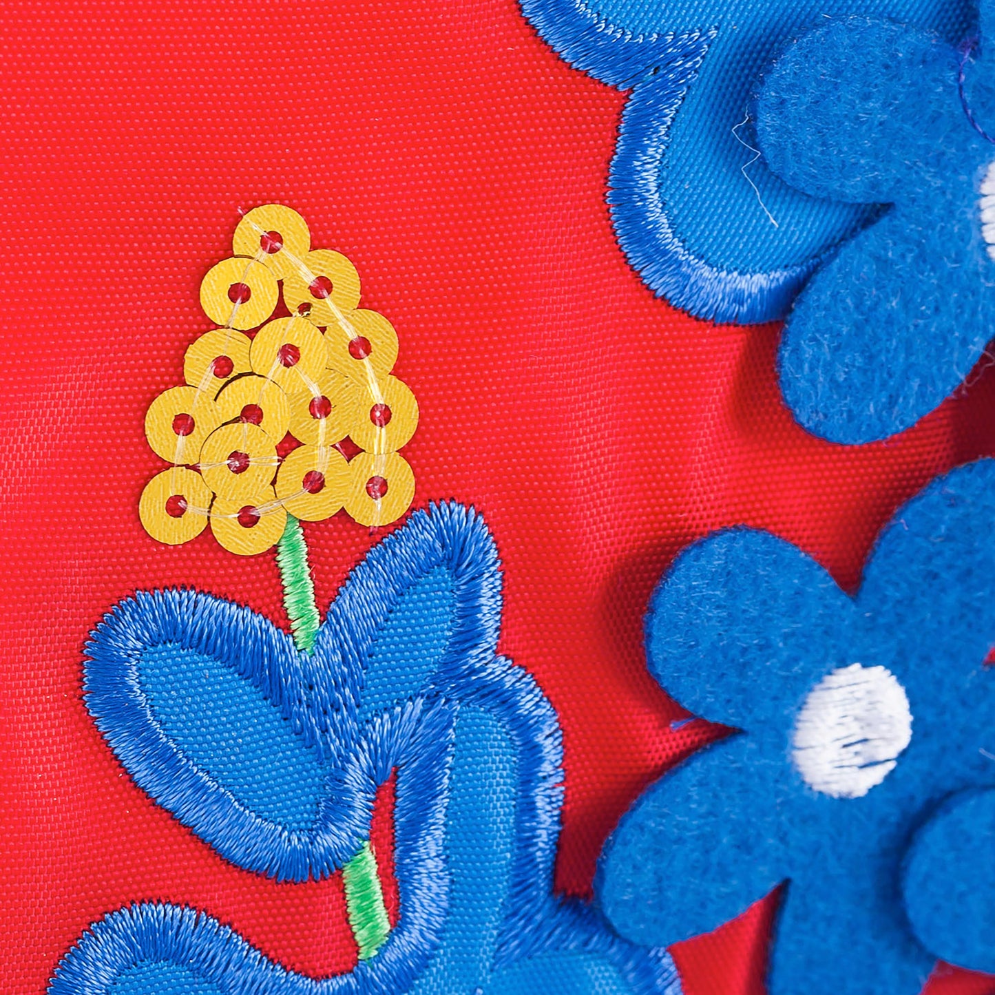 Texas Blue Bonnets Garden Applique Flag