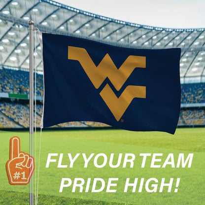 West Virginia University Single Sided Estate Flag with 2 Grommets, 3'x5'