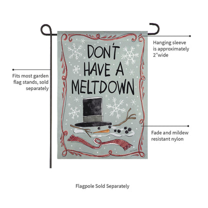 Holiday Fun Reversible Suede Garden Flag