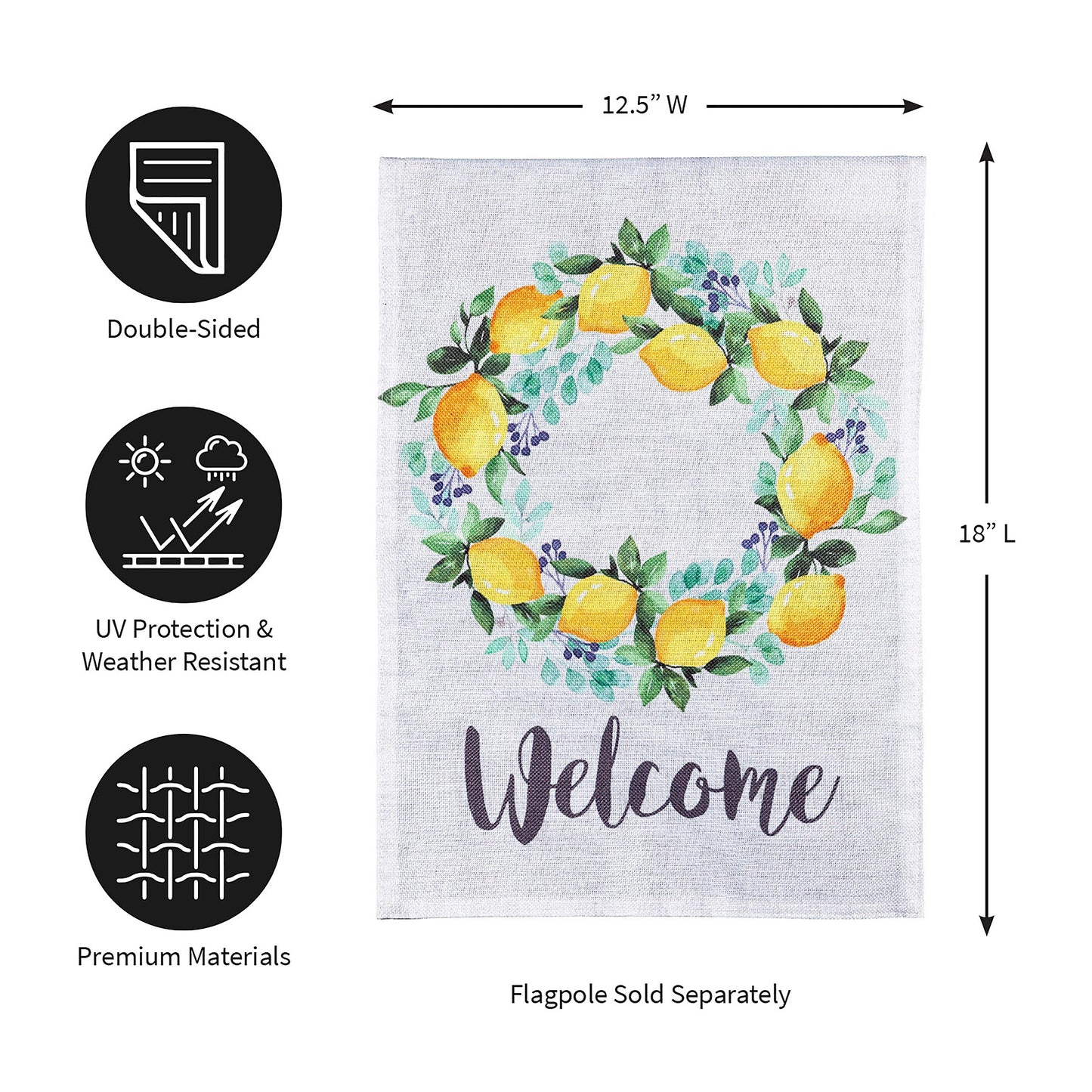 Seasonal Burlap Flag Set of 8