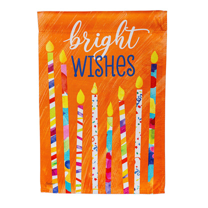 Birthday Party Reversible Suede Garden Flag