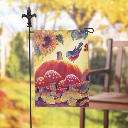Autumn Light Suede Garden Flag