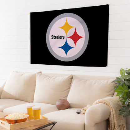 Pittsburgh Steelers Single Sided Estate Flag with 2 Grommets, 3'x5'