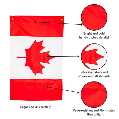 Canada House Applique Flag