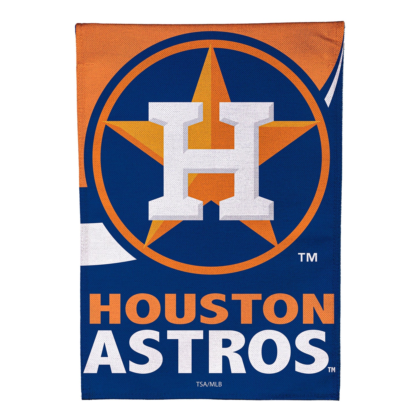 Houston Astros Burlap Garden Flag
