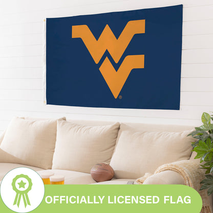 West Virginia University Single Sided Estate Flag with 2 Grommets, 3'x5'