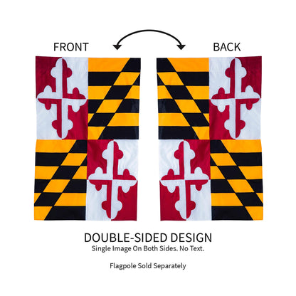 Maryland State Flag Garden Applique Flag