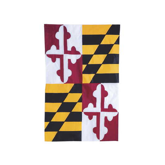 Maryland State Flag Garden Applique Flag