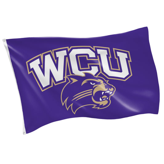 Western Carolina University Single Sided Flag w/ 2 Grommets, 3'x5'
