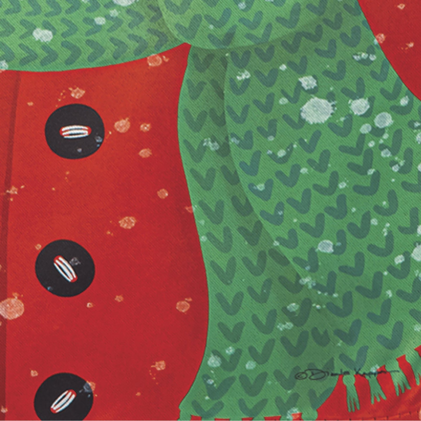 Happy Snowman Suede Garden Flag