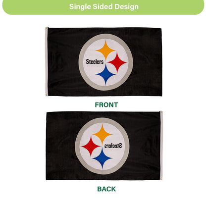 Pittsburgh Steelers Single Sided Estate Flag with 2 Grommets, 3'x5'