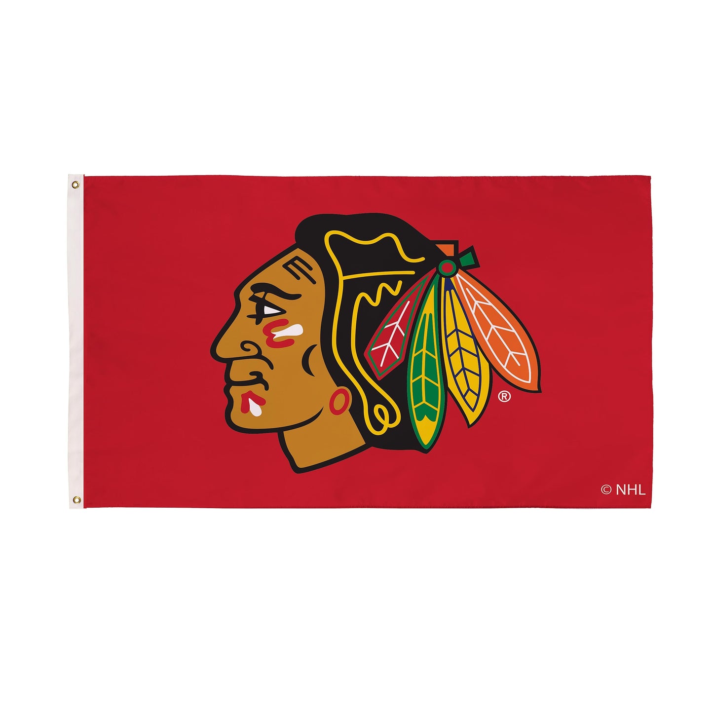 Chicago Blackhawks Single Sided Estate Flag with 2 Grommets, 3'x5'