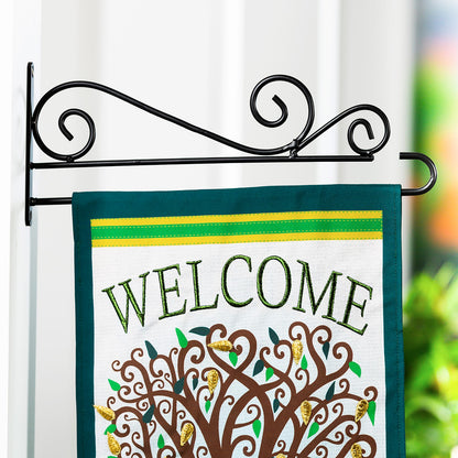 Swirl Wall-Mount Garden Flag Hanger