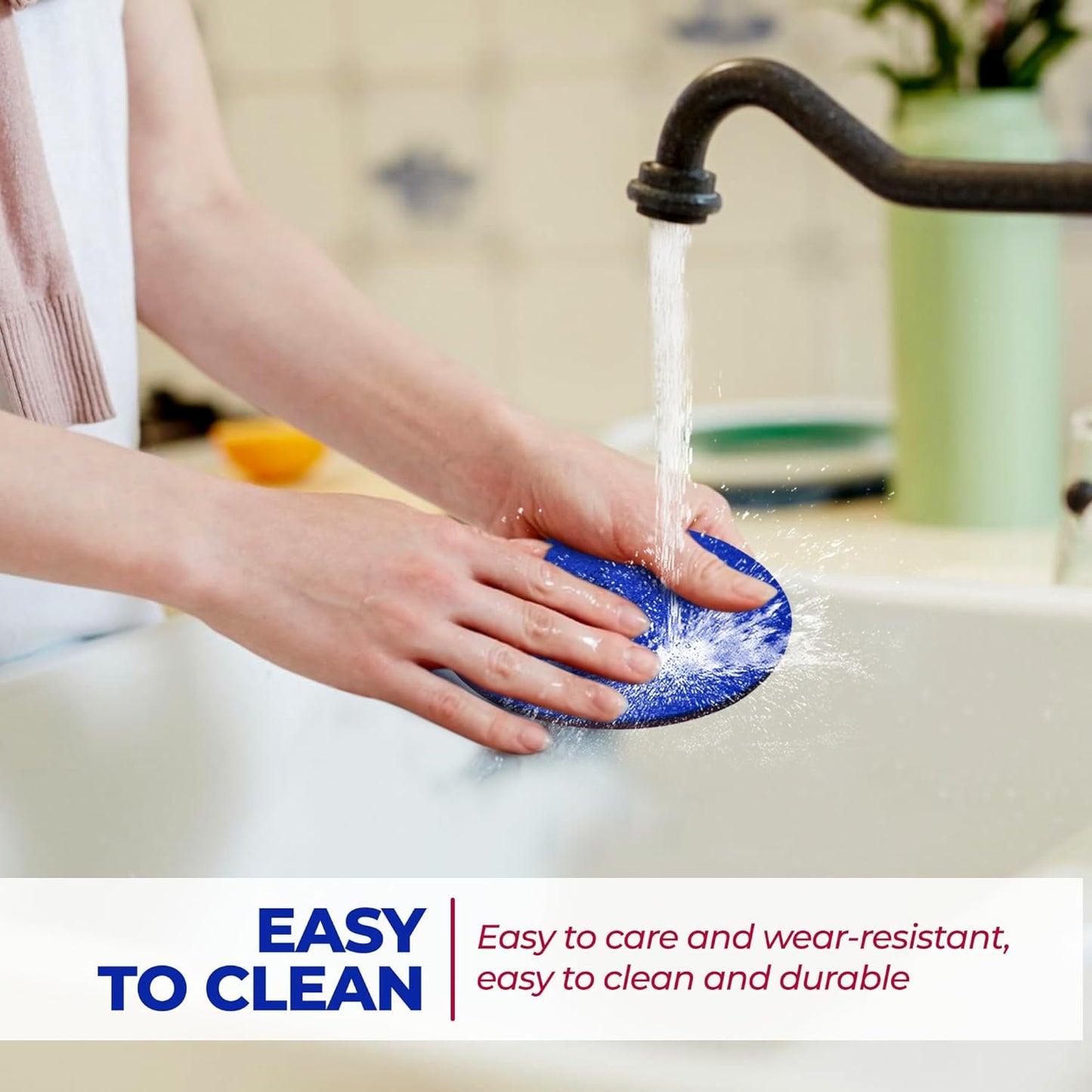 Premium Felt Coasters for Drink, by AA Wonders (Wine Red/Royal Blue)