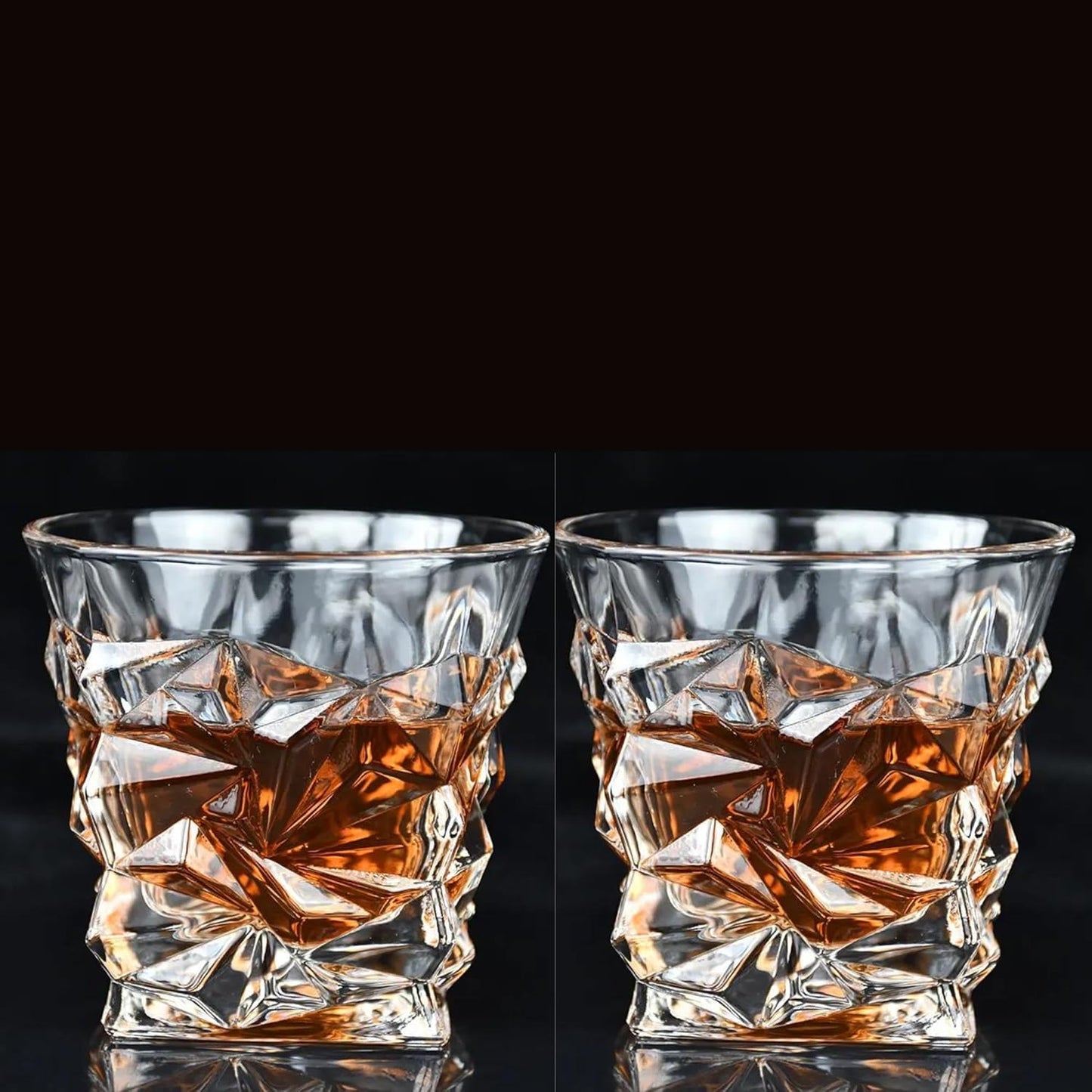 Whiskey Glasses 9oz Premium Scotch Glasses Set of 2 - Old Fashioned Whiskey