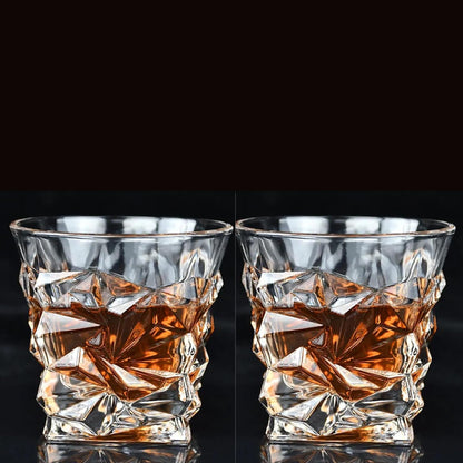 Whiskey Glasses 9oz Premium Scotch Glasses Set of 2 - Old Fashioned Whiskey