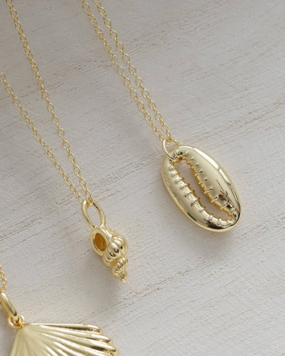Gold Conch Shell Necklace