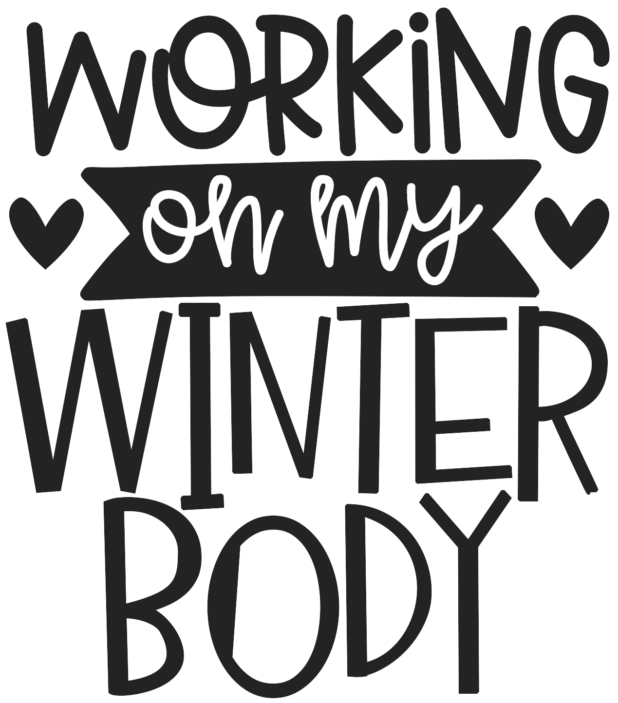 Humorous Winter Laser Engraved Sleeves
