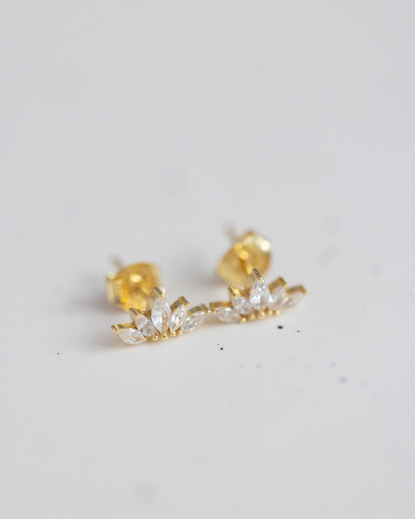 Crystal Crown Studs