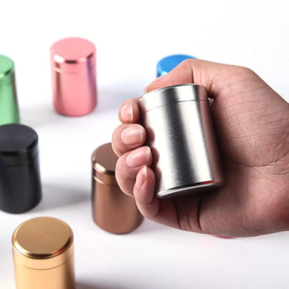 Portable Aluminum Coffee & Tea Airtight Travel Caddy