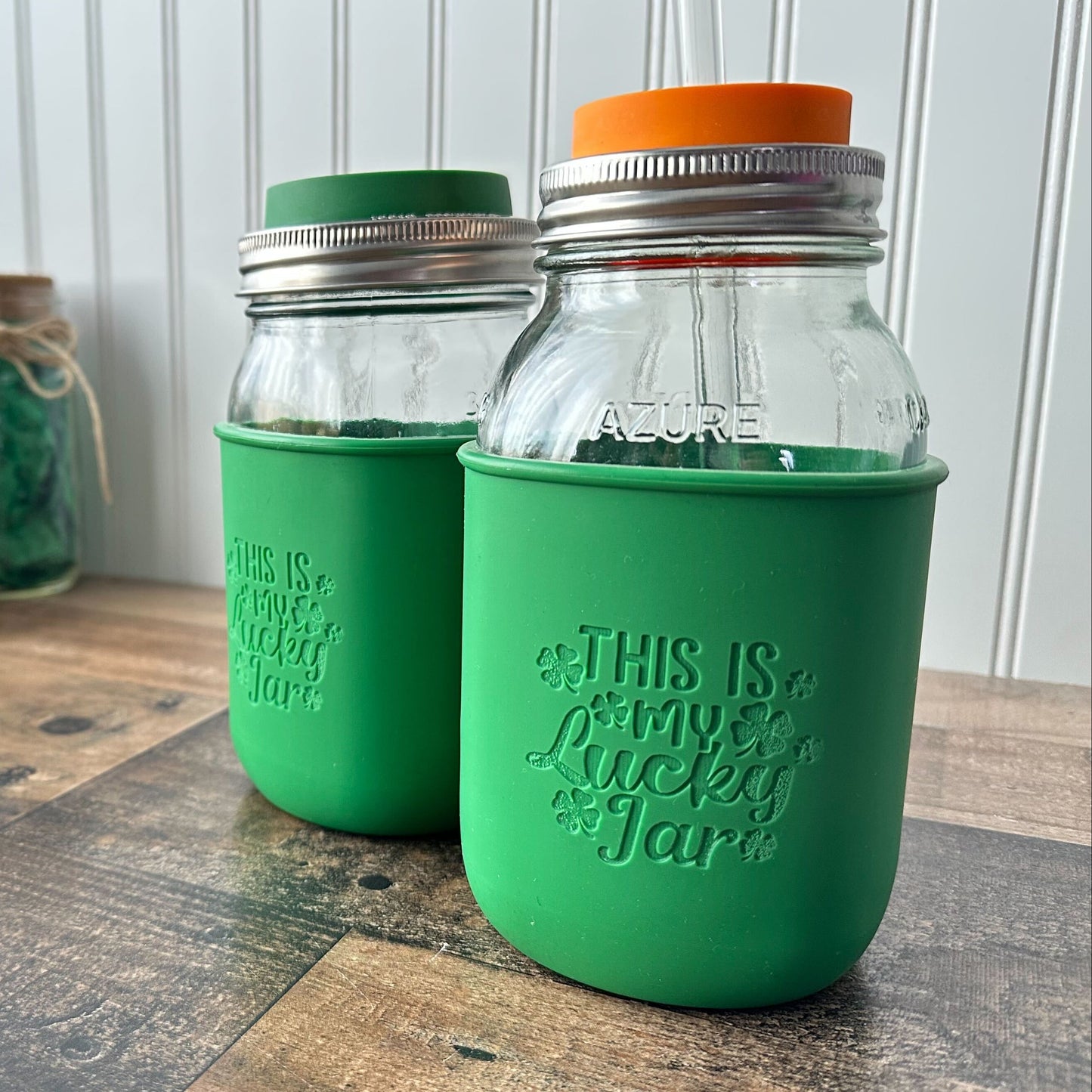 "This is My Lucky Jar" *Limited Edition* St Patrick's Day Laser Engraved Quart Sleeve