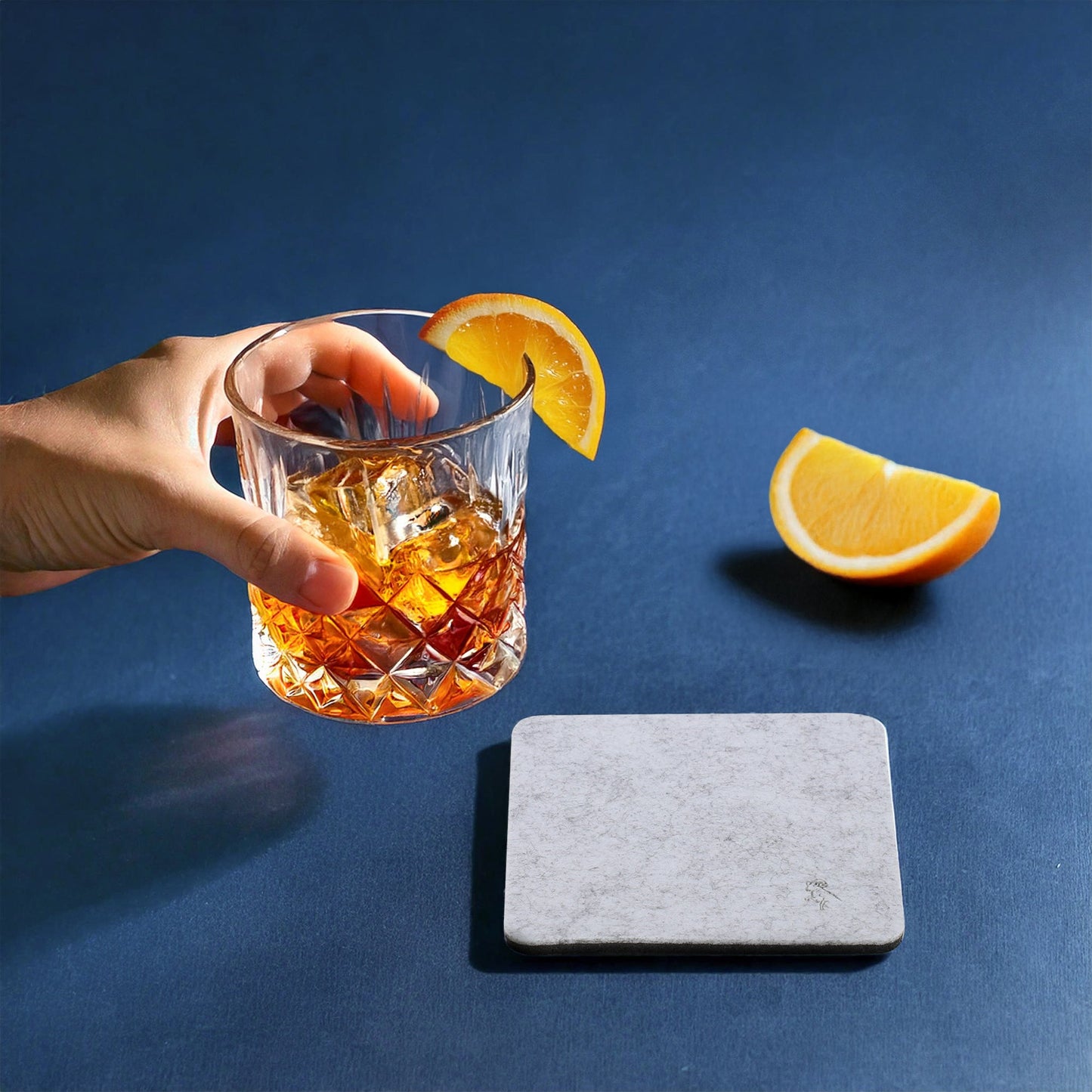 Premium Felt Coasters for Drink Set of 18 Pcs - (square)