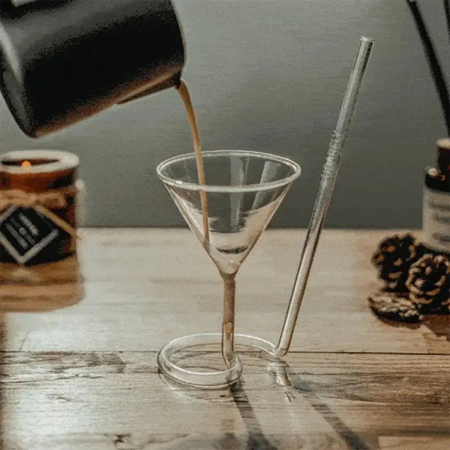 Creative Spiral Cocktail Glass