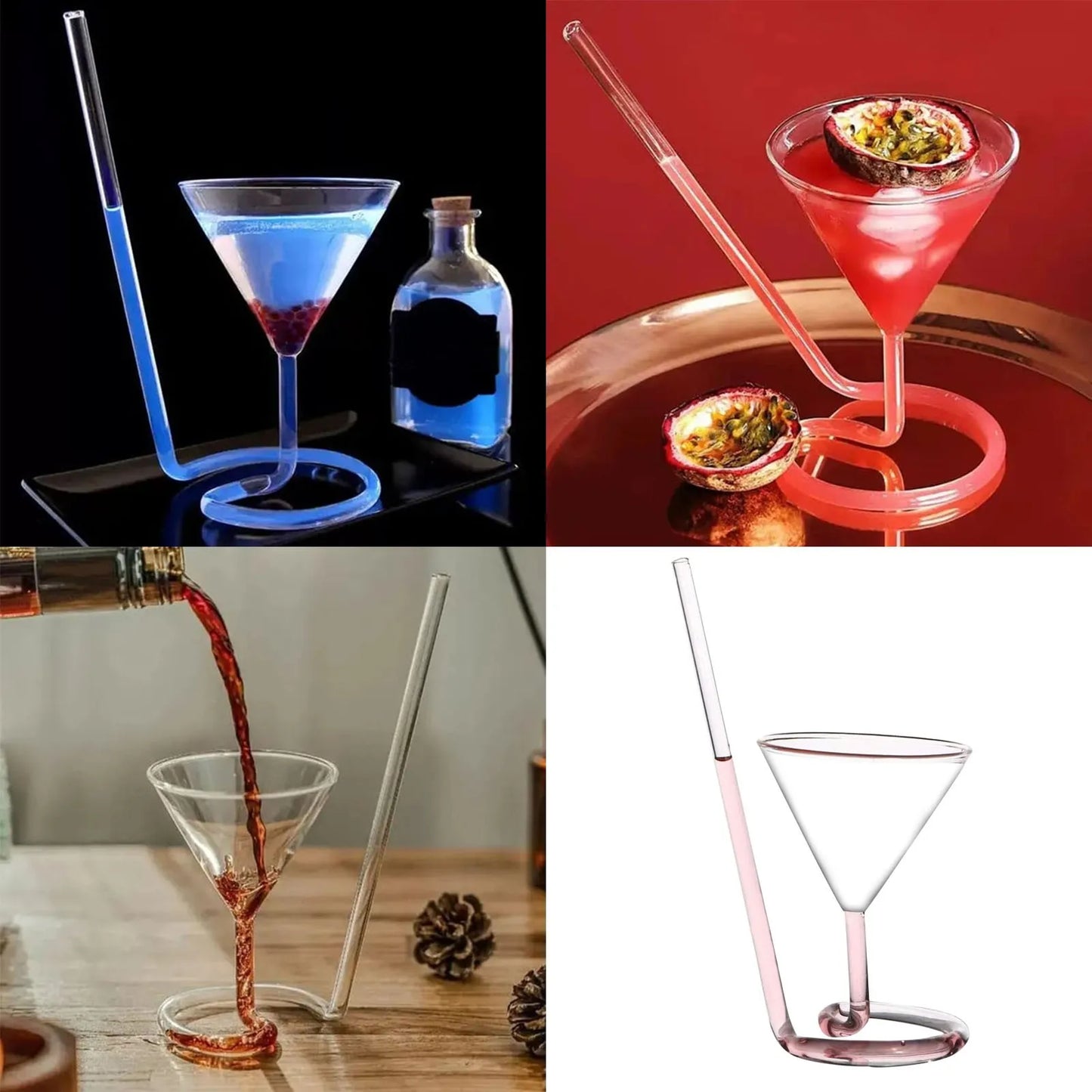 Creative Spiral Cocktail Glass