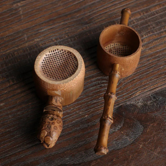 Elegant Bamboo Tea Strainer - Perfect for Your Tea Ceremony