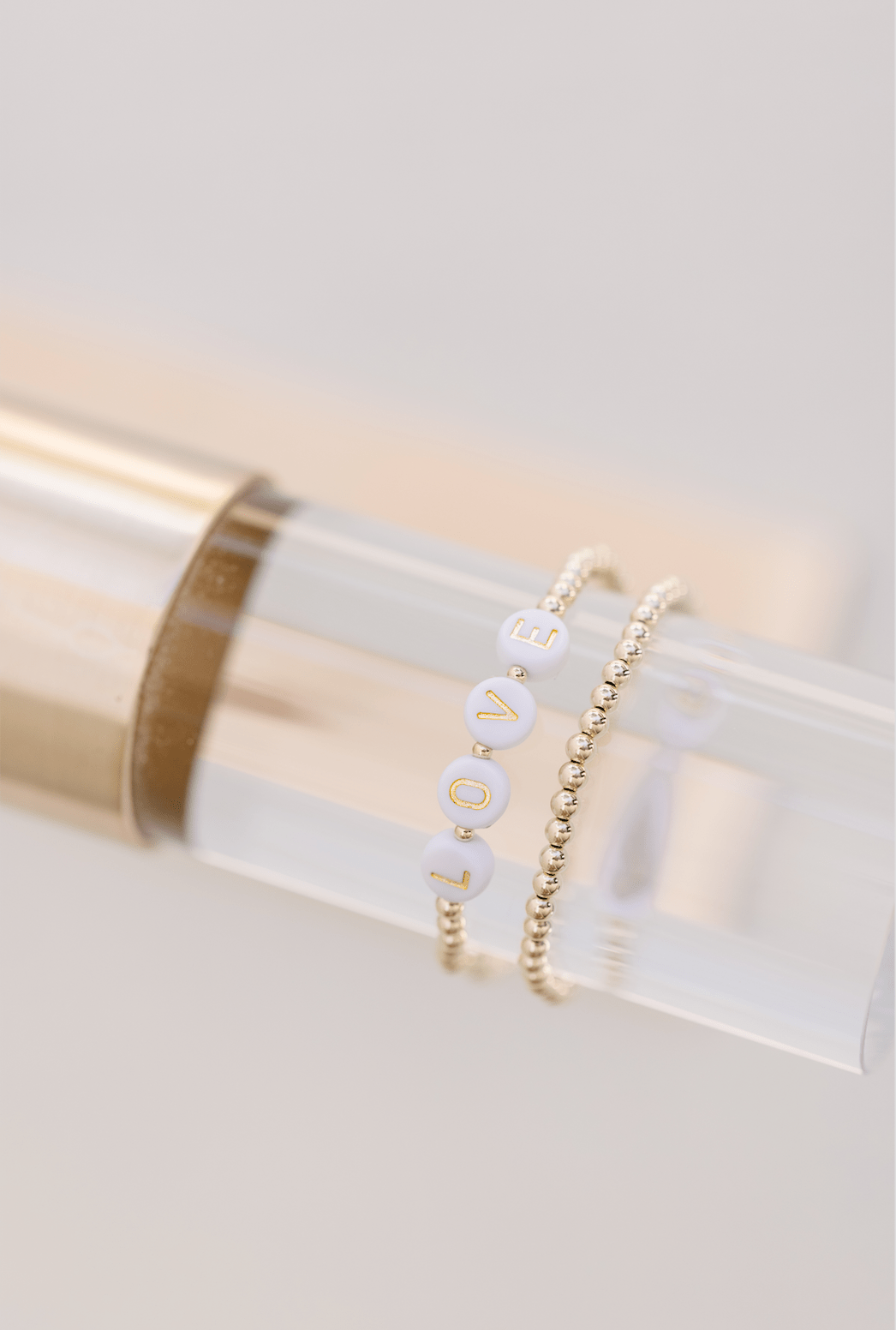 3mm gold ball bracelet
