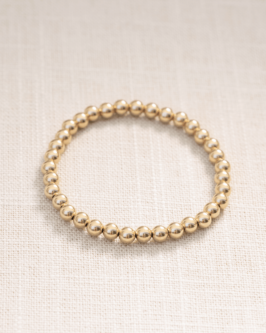 5mm gold ball bracelet