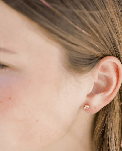 Crystal Flower Studs