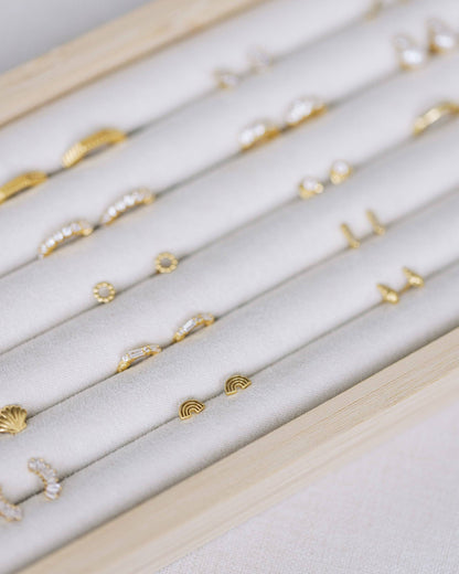 Gold Rainbow Studs