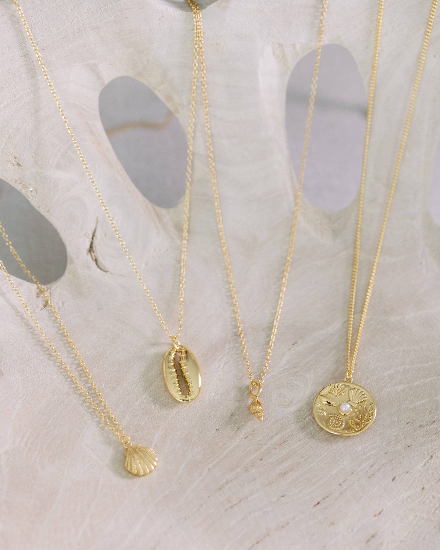 Gold Cowrie Necklace