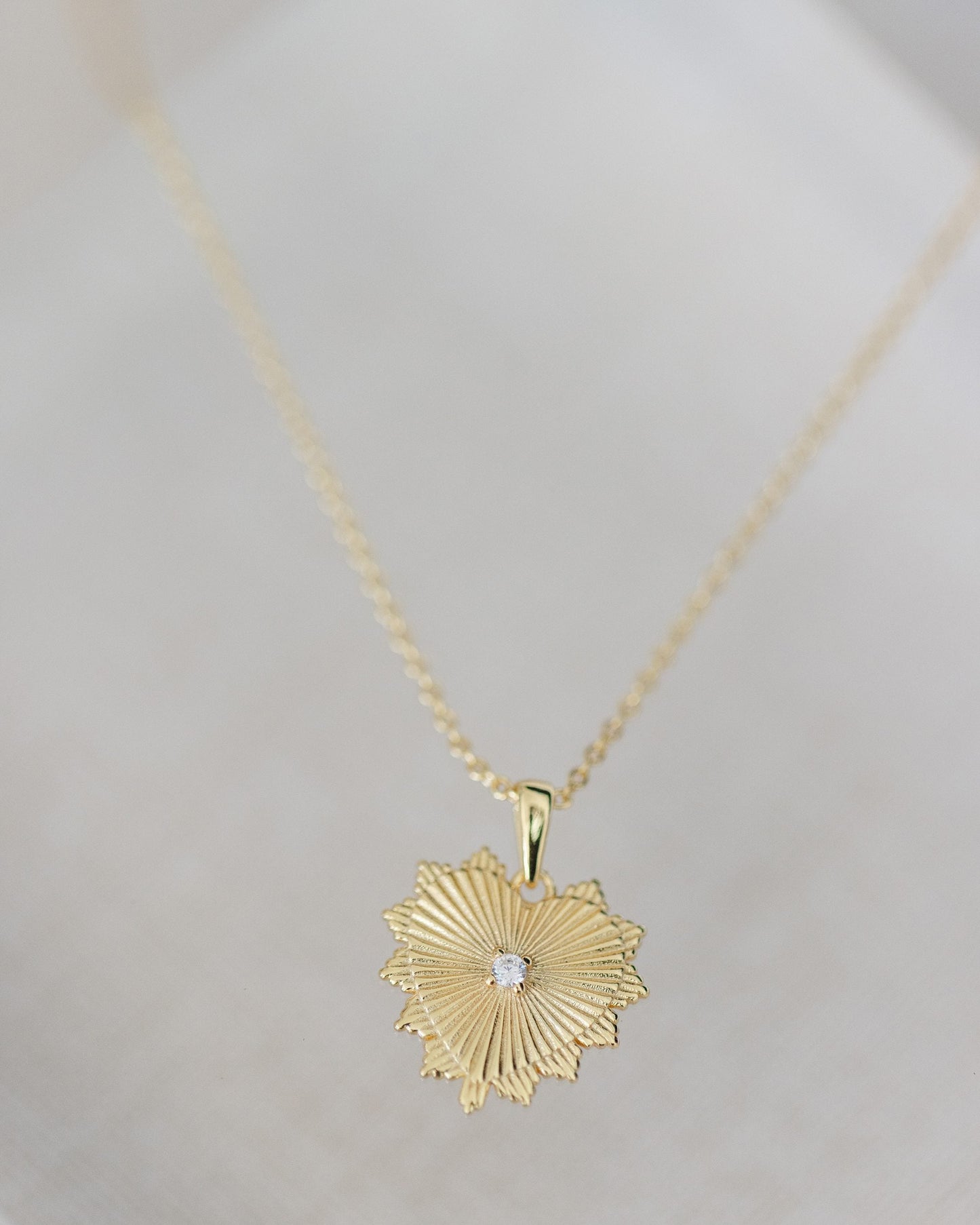 Gold Diamond Heart Necklace