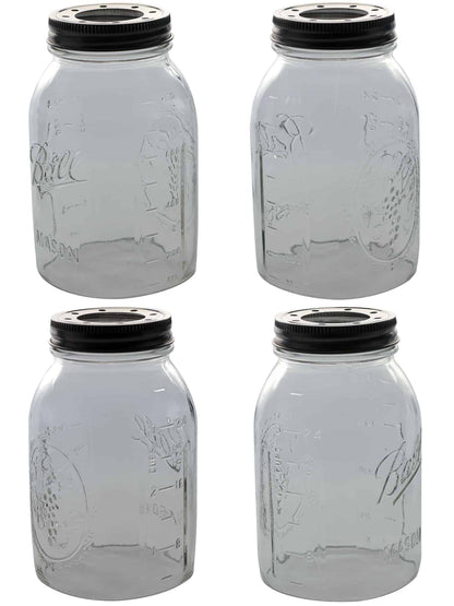 Hand Cut Open Bottom Mason Jar for Lighting Shade or Crafts