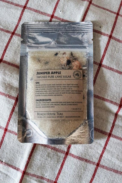 Juniper Apple infused artisan culinary  sugar