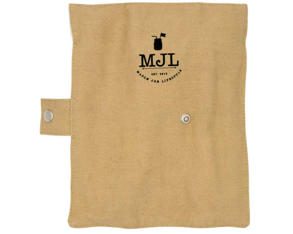 Travel Bamboo Utensil Set With Cotton Roll-Up Carrying Case